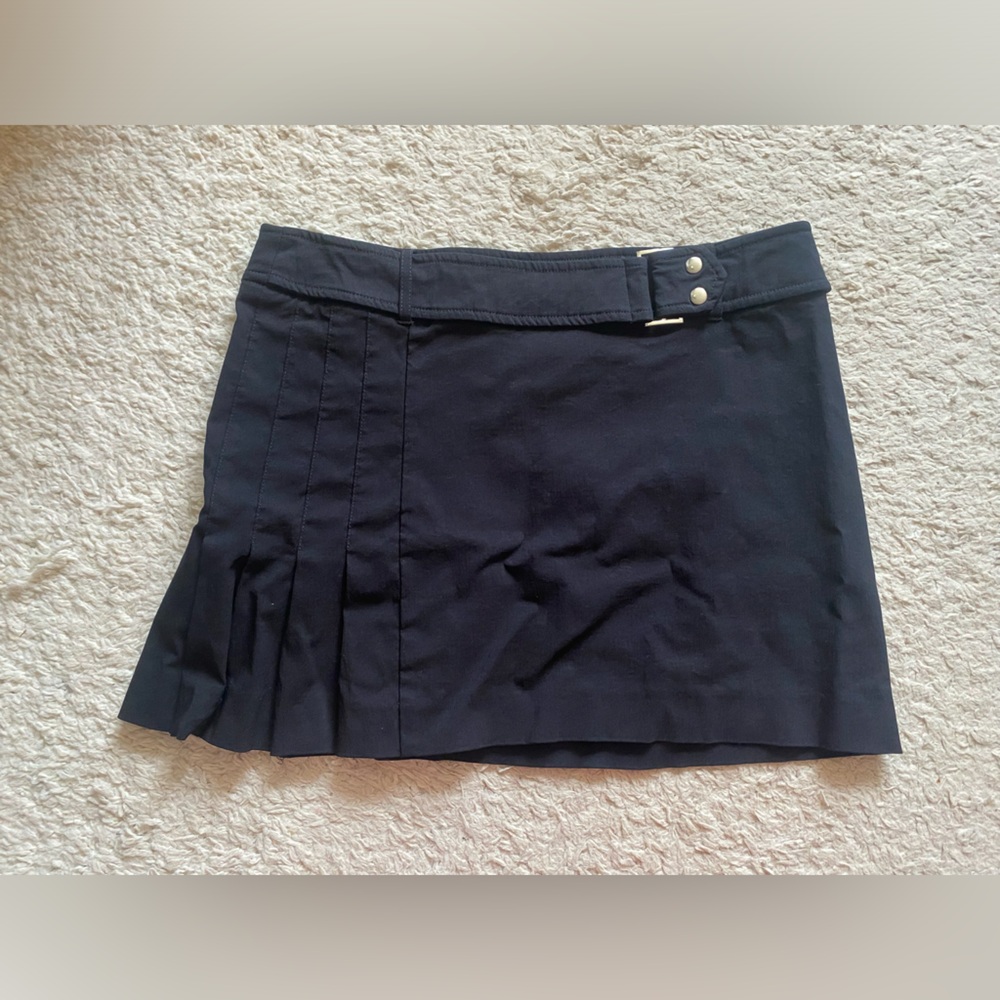 Mix it pleated belted skirt